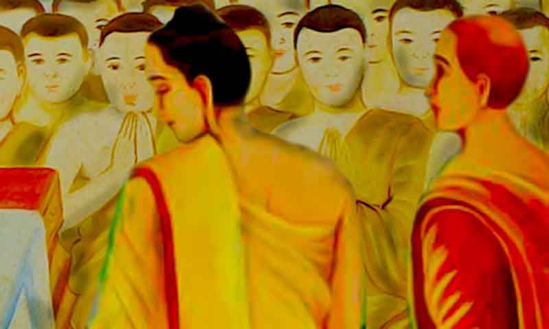 Buddha giving a sermon