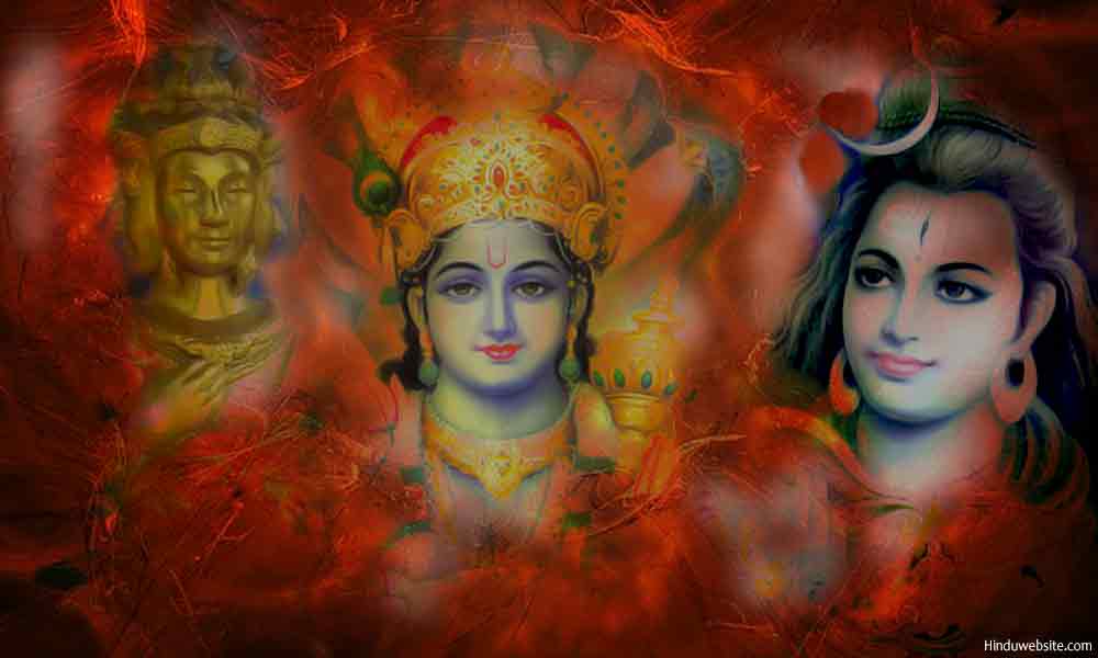 trinity hindu hinduism significance vishnu brahma features symbolic shiva hinduwebsite diverse literature