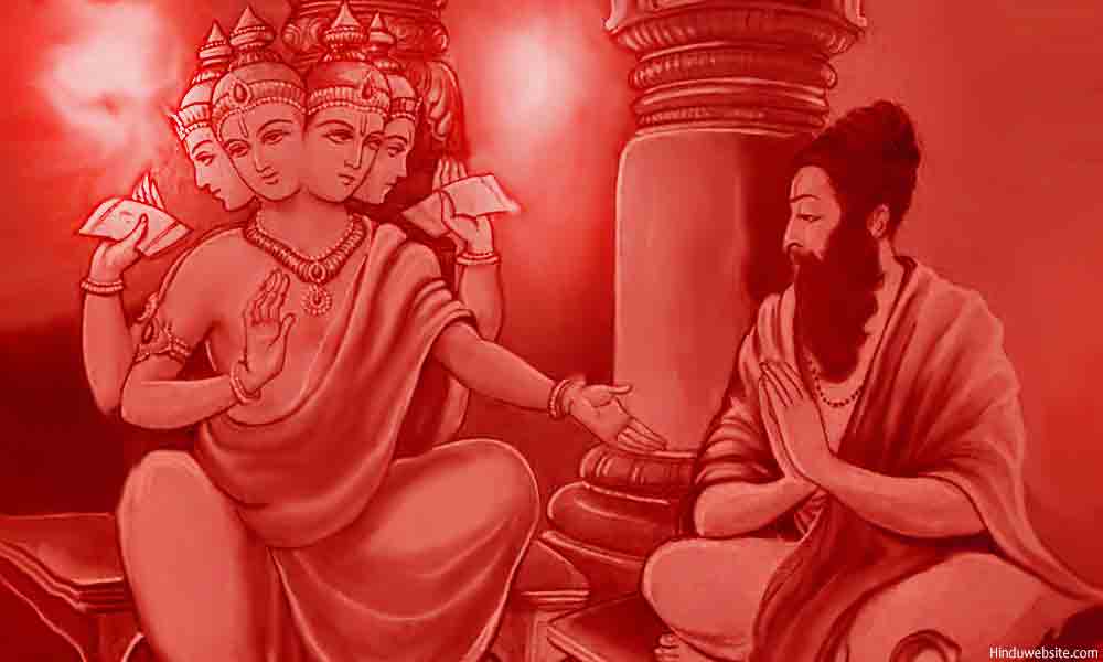 Brahma with Vashishta