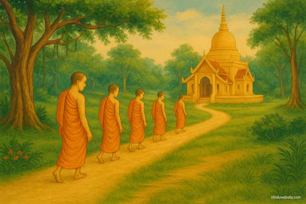 Buddhist monks on the Path to Liberation