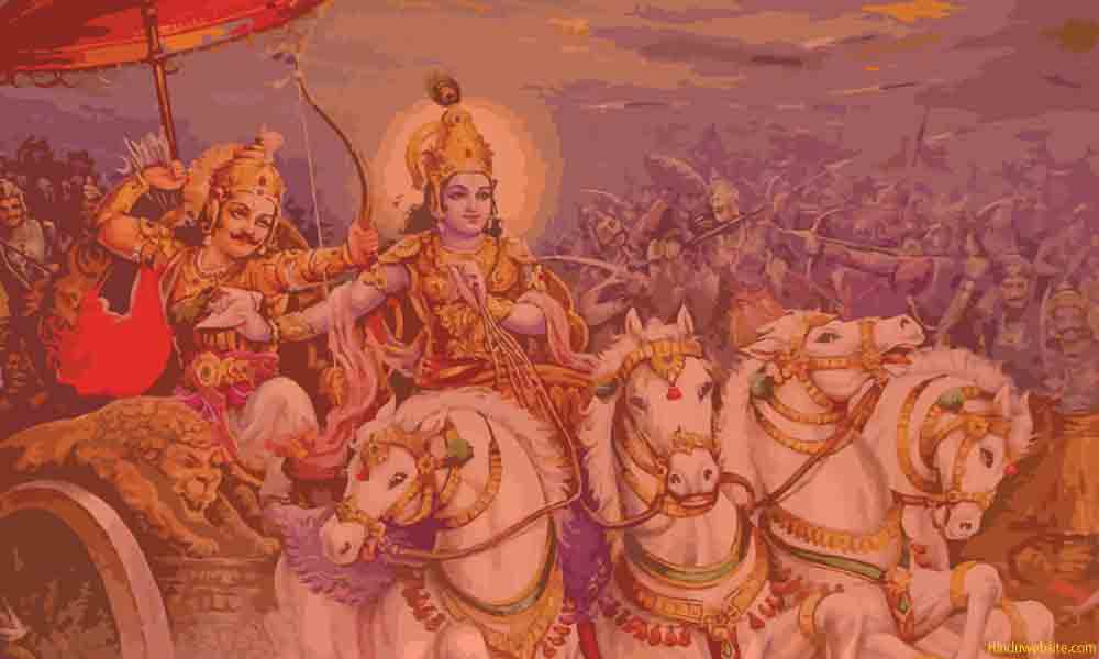 Krishna and Arjuna in Kurukshetra