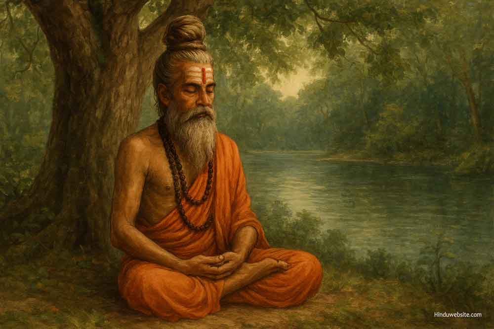 Yogi in meditation