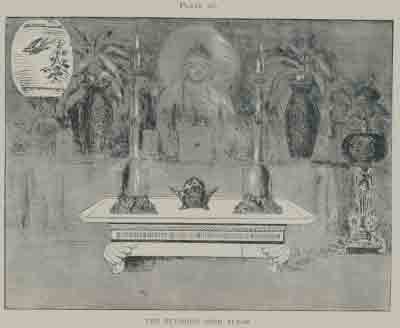 PLATE 16.THE BUDDHIST HIGH ALTAR.