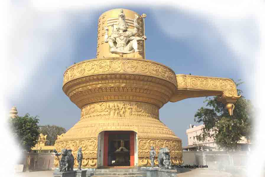 Shiva Temple in the shape of a lingam