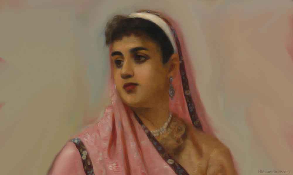 A Parsi Woman by Raja Ravi Varma